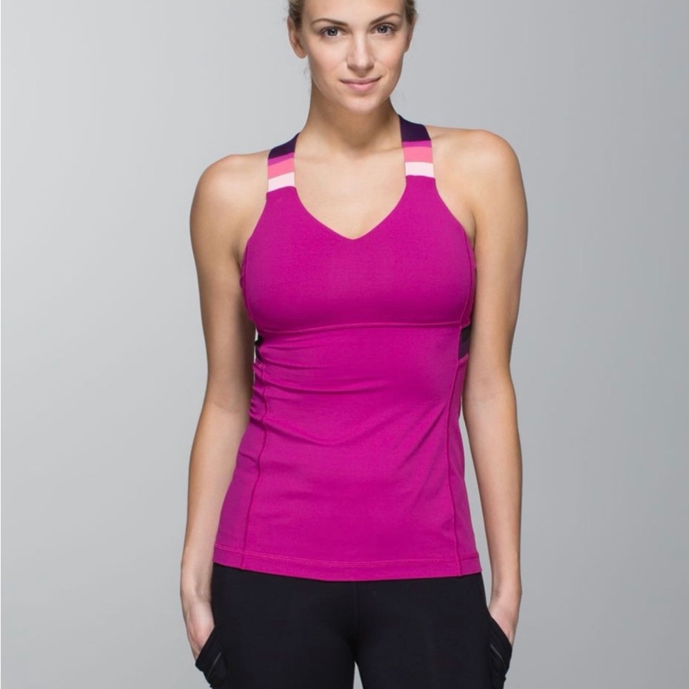 Lululemon Athletica Magenta Tank Top